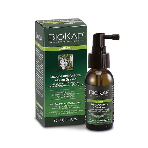 BIOKAP LOZIONE ANTIFORFORA E CUTE GRASSA NF 50 ML - Farmapanda Srl