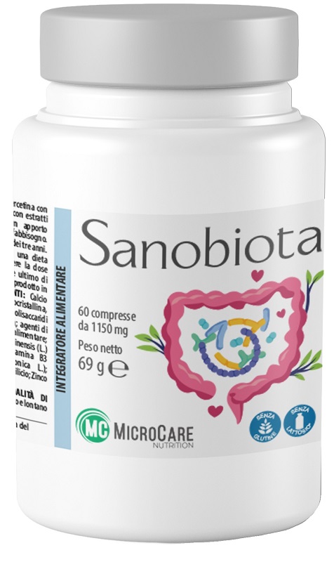 MICROCARE NUTRITION SANOBIOTA 60 COMPRESSE - Farmapanda Srl