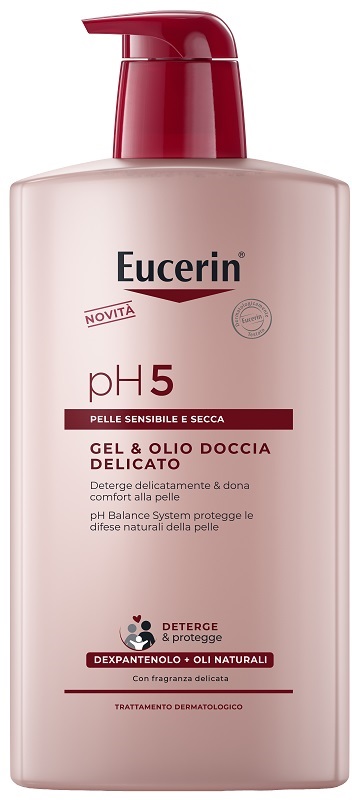 EUCERIN GEL & OLIO DOCCIA DELICATO 1 LITRO - Farmapanda Srl