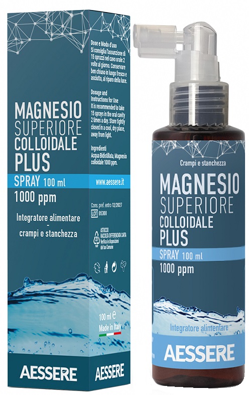 MAGNESIO SUPERIORE COLLOIDALE PLUS SPRAY 1000 PPM 100 ML - Farmapanda Srl