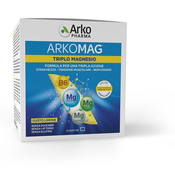 ARKOMAG TRIPLO MAGNESIO 20 BUSTINE - Farmapanda Srl