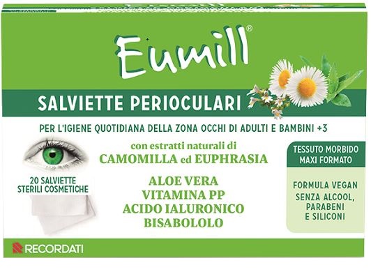 EUMILL SALVIETTE PERIOCULARI 20 PEZZI - Farmapanda Srl