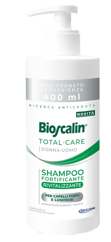 BIOSCALIN TOTAL CARE SHAMPOO FORTIFICANTE RIVITALIZZANTE 400 ML - Farmapanda Srl