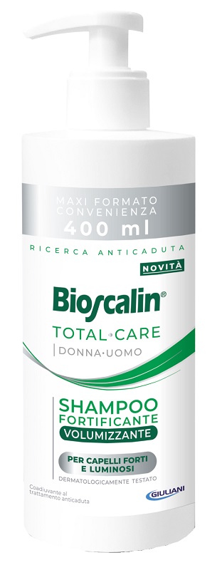 BIOSCALIN TOTAL CARE SHAMPOO FORTIFICANTE VOLUMIZZANTE 400 ML - Farmapanda Srl