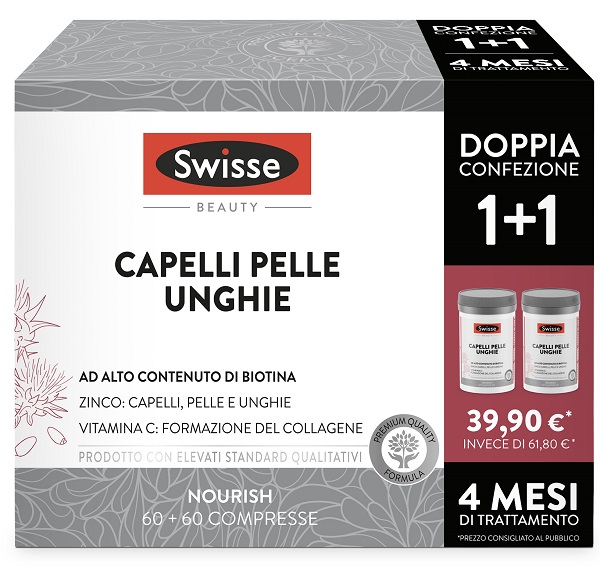 SWISSE CAPELLI PELLE & UNGHIE 60 COMPRESSE BIPACK - Farmapanda Srl