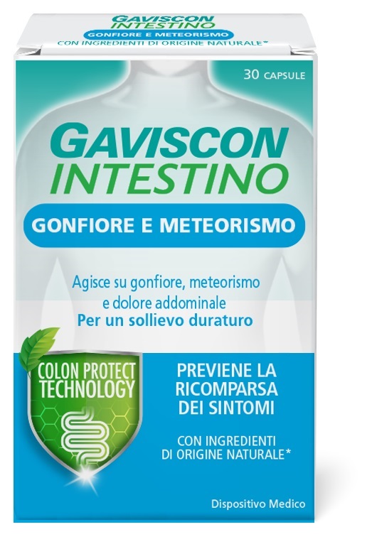 GAVISCON INTESTINO GONFIORE E METEORISMO 30 CAPSULE - Farmapanda Srl