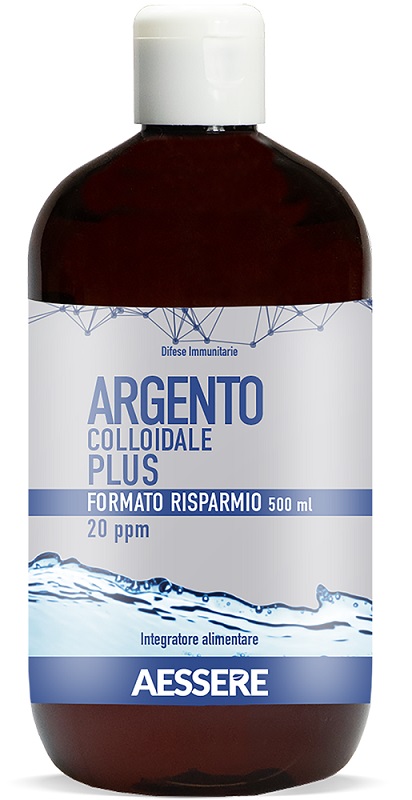 ARGENTO COLLOIDALE PLUS 20PPM 500 ML FORMATO RISPARMIO - Farmapanda Srl