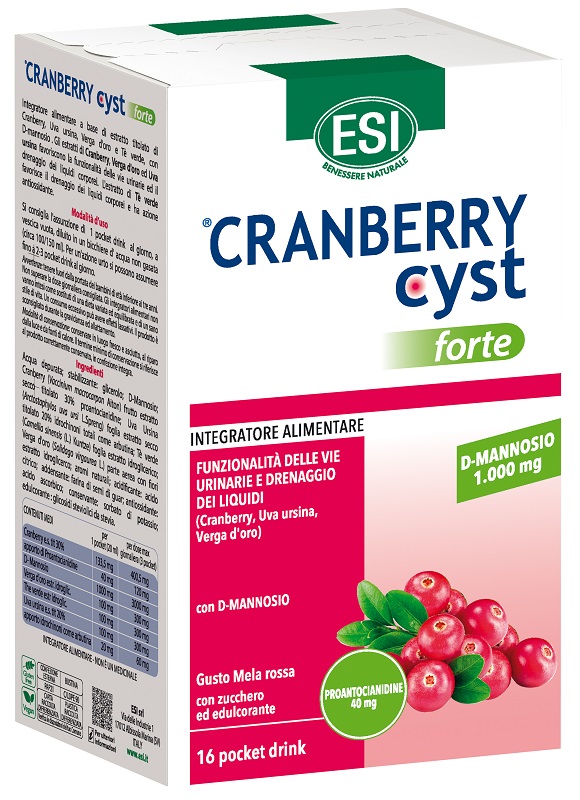 ESI CRANBERRY CYST FORTE 16 POCKET DRINK - Farmapanda Srl