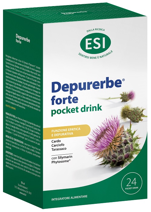ESI DEPURERBE FORTE POCKET DRINK 24 PEZZI 20 ML - Farmapanda Srl