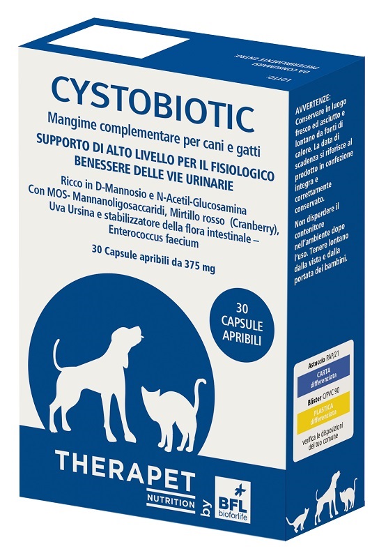 CYSTOBIOTIC THERAPET 30 CAPSULE - Farmapanda Srl