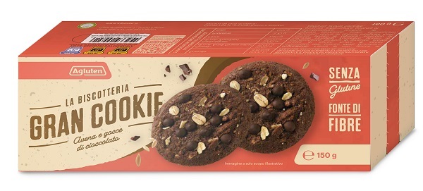 AGLUTEN GRAN COOKIE AVENA GOCCE DI CIOCCOLATO 150 G - Farmapanda Srl