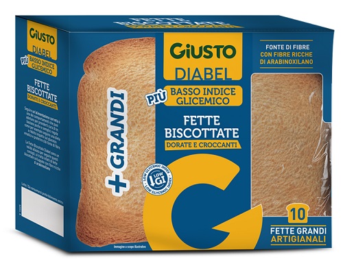 GIUSTO DIABEL FETTE BISCOTTATE 150 G NUOVA RICETTA - Farmapanda Srl