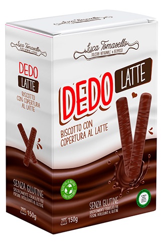DEDO LATTE BISCOTTO COPERTURA LATTE 150 G - Farmapanda Srl