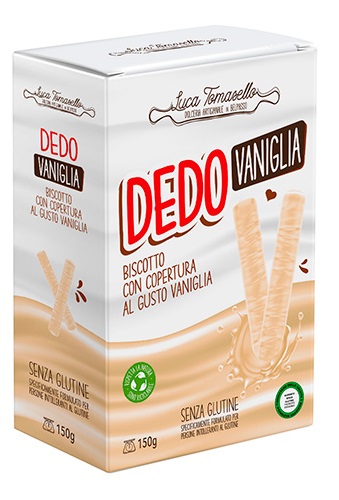 DEDO LATTE BISCOTTO COPERTURA VANIGLIA 150 G - Farmapanda Srl