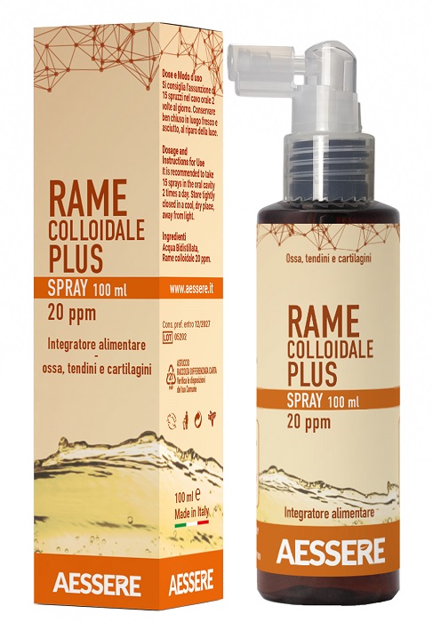 RAME COLLOIDALE PLUS SPRAY 20PPM 100 ML - Farmapanda Srl