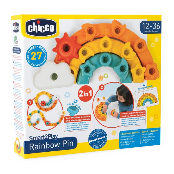 CHICCO GIOCO SMART2PLAY ARCOBALENO 2IN1 - Farmapanda Srl