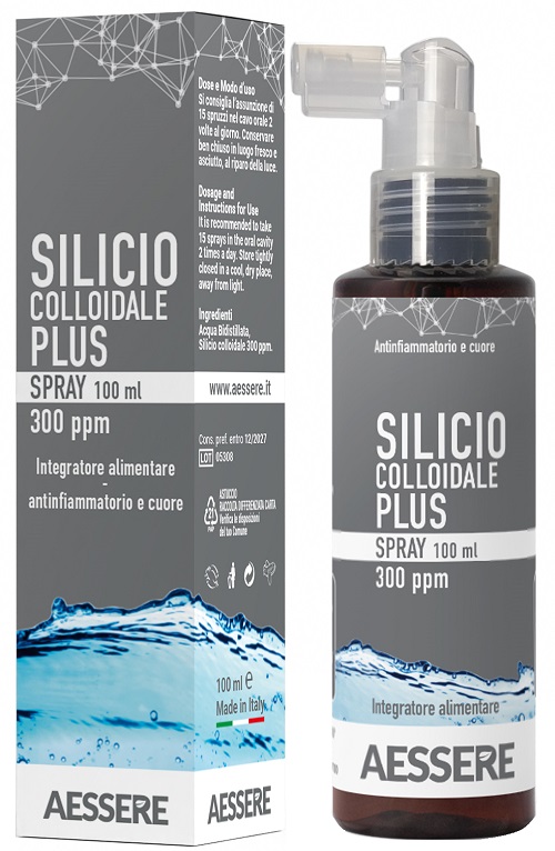 SILICIO COLLOIDALE PLUS SPRAY 300PPM 100 ML - Farmapanda Srl
