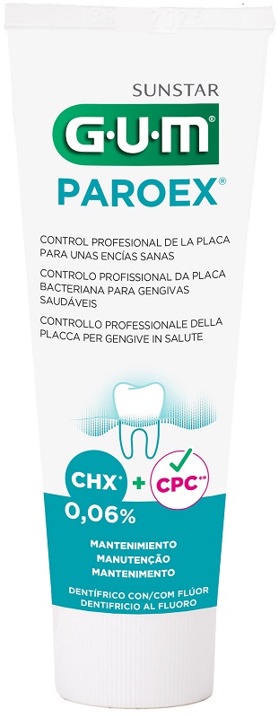 GUM PAROEX 0,06 CHX DENTIFRICIO AL FLUORO 75 ML - Farmapanda Srl