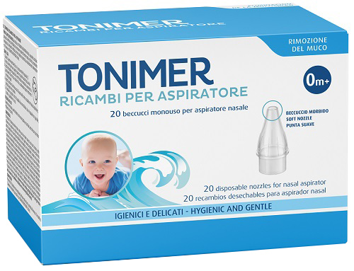 RICAMBI ASPIRATORE NASALE TONIMER 20 PEZZI - Farmapanda Srl