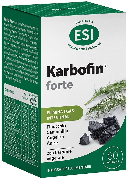 ESI KARBOFIN FORTE 60 NATURCAPS - Farmapanda Srl