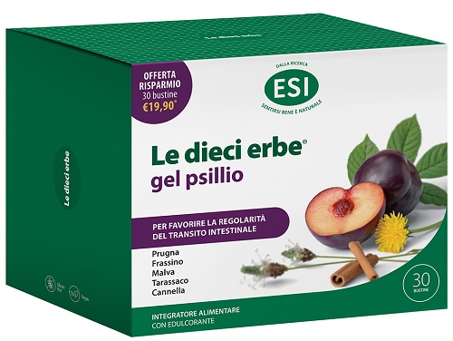 ESI LE DIECI ERBE GEL PSILLIO 30 BUSTINE - Farmapanda Srl
