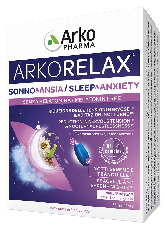 ARKORELAX SONNO&ANSIA 15 COMPRESSE - Farmapanda Srl