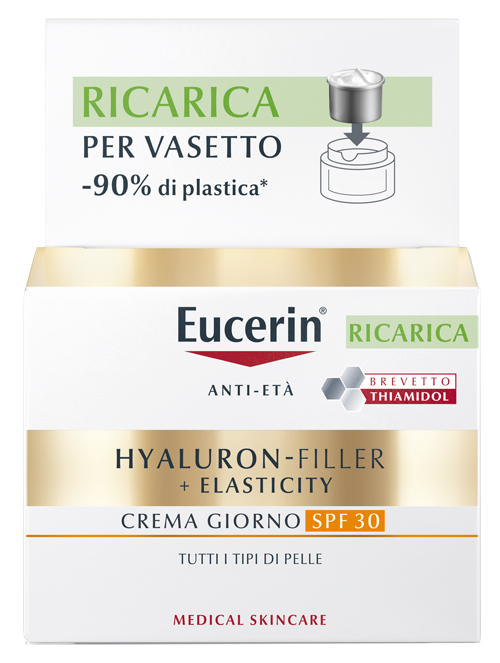 EUCERIN HYALURON-FILLER + ELASTICITY CREMA GIORNO SPF30 RICARICA 50 ML - Farmapanda Srl
