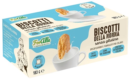 FORALLE BISCOTTI DELLA NONNA SENZA GLUTINE 180 G - Farmapanda Srl