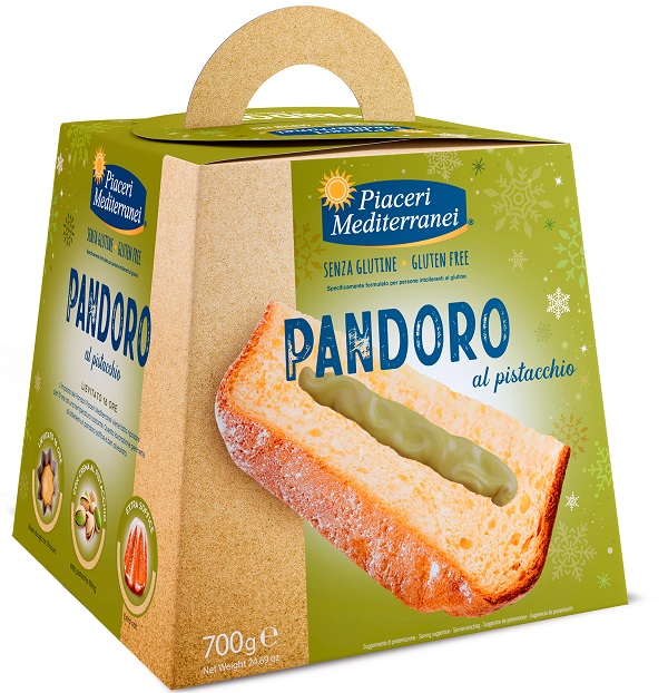 PIACERI MEDITERRANEI PANDORO PISTACCHIO 700 G - Farmapanda Srl