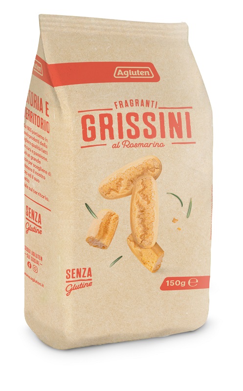 AGLUTEN GRISSINI AL ROSMARINO 150 G - Farmapanda Srl
