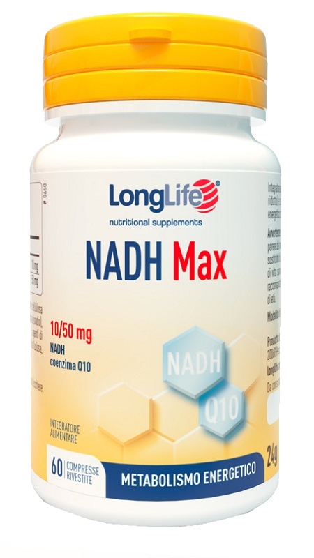 LONGLIFE NADH MAX 60 COMPRESSE RIVESTITE - Farmapanda Srl