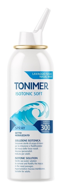 SOLUZIONE ISOTONICA ACQUA DI MARE TONIMER ISOTONIC SOFT OSMOLALITA' 300 MOSM/KG SPRAY 100 ML - Farmapanda Srl