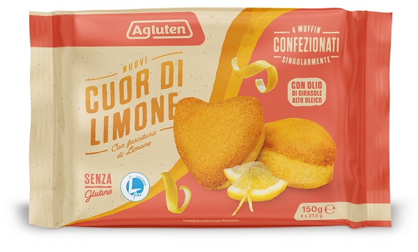 AGLUTEN NUOVI CUOR DI LIMONE 4 PEZZI DA 37,5 G - Farmapanda Srl