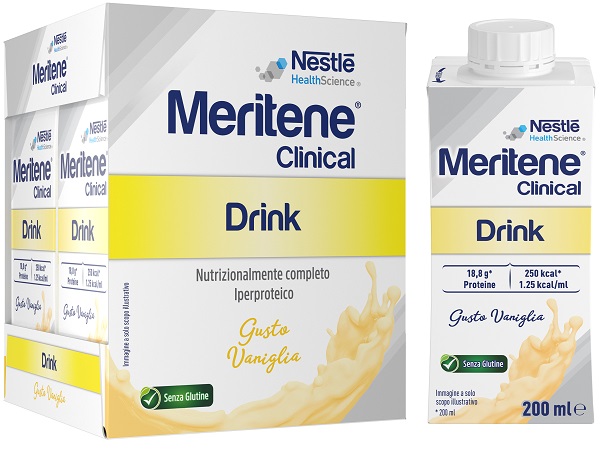 MERITENE CLINICAL DRINK VANIGLIA 4 BOTTIGLIE DA 200 ML - Farmapanda Srl
