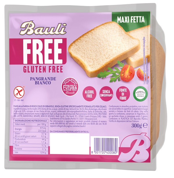 BAULI FREE PANGRANDE BIANCO 300 G - Farmapanda Srl