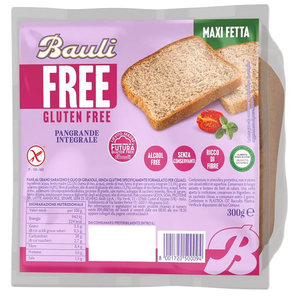 BAULI FREE PANGRANDE INTEGRALE 300 G - Farmapanda Srl