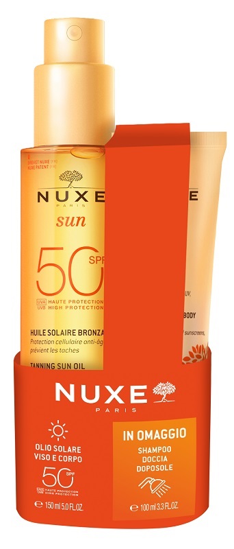 NUXE SUN OLIO SPF50 150 ML + SHAMPOO DOCCIA DOPOSOLE 100 ML - Farmapanda Srl