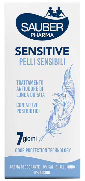 SAUBER DEO 7 GIORNI SENSITIVE PELLI SENSIBILI CREMA 35 ML - Farmapanda Srl