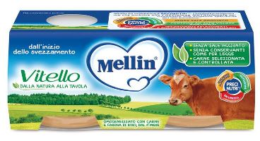MELLIN OMOGENEIZZATO VITELLO 2 X 120 G - Farmapanda Srl