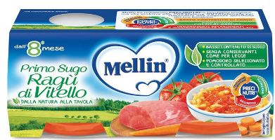 MELLIN PRIMOSUGO RAGU' DI VITELLO 2 VASETTI DA 80 G - Farmapanda Srl