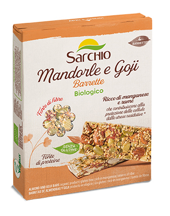 BARRETTE MANDORLE E GOJI 4X20 G - Farmapanda Srl
