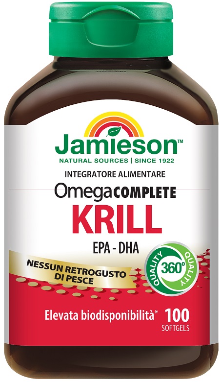 JAMIESON OMEGA COMPLETE PURE KRILL OIL 100 PERLE - Farmapanda Srl