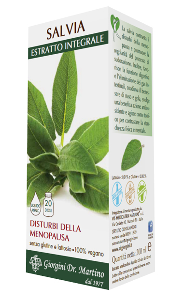 SALVIA ESTRATTO INTEGRALE 200 ML - Farmapanda Srl