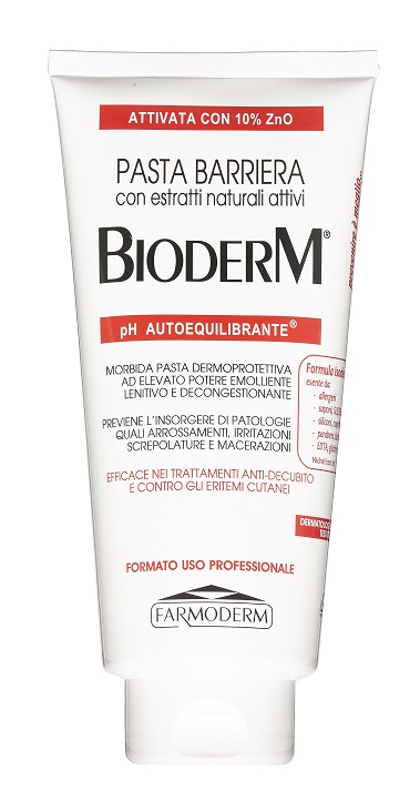 BIODERM PASTA BARRIERA TRASPIRANTE PH AUTOEQUILIBRANTE CON 10% ZINCO 300 ML - Farmapanda Srl