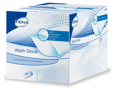 GUANTO PER IGIENE TENA WASH 50 PEZZI - Farmapanda Srl