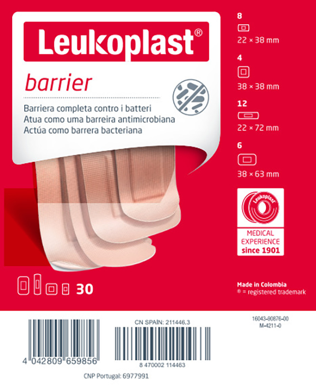 LEUKOPLAST BARRIER 30 PEZZI ASSORTITI - Farmapanda Srl
