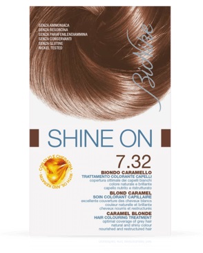 BIONIKE SHINE ON TRATTAMENTO COLORANTE CAPELLI BIONDO CARAMELLO 7.32 - Farmapanda Srl