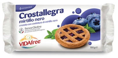 VIDAFREE CROSTALLEGRA MIRTILLO NERO 180 G - Farmapanda Srl