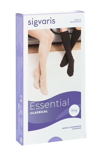SIGVARIS TOP FINE 702 CCL2 TFQ MONOCOLLANT SINISTRO CORTO CRISPA PUNTA APERTA L - Farmapanda Srl