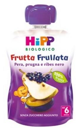 HIPP BIO FRUTTA FRULLATA PERA PRUGNA RIBES 90 G - Farmapanda Srl